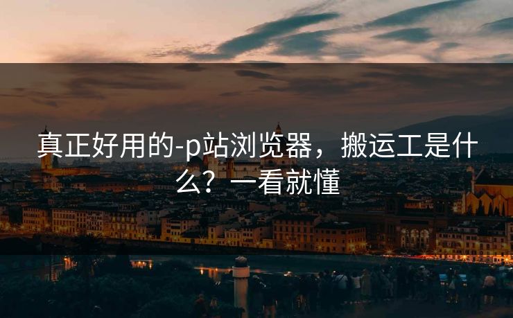 真正好用的-p站浏览器，搬运工是什么？一看就懂