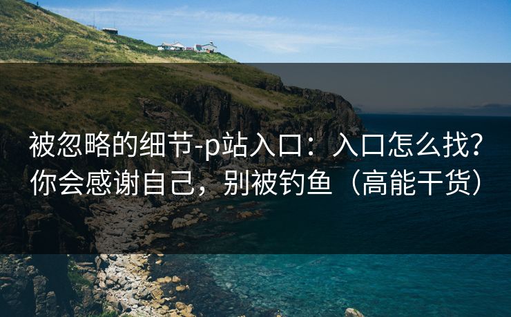 被忽略的细节-p站入口：入口怎么找？你会感谢自己，别被钓鱼（高能干货）